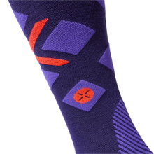 STOX Energy Socks Skisocke Skiing Merino (Kompression fördert Durchblutung) violett/fluoorange Damen - 1 Paar